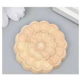 Заготовка для росписи дерево "Круглый элемент - цветок" В78 5х5 см