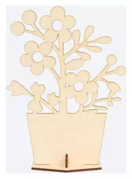 Заготовка для творчества "Цветок в горшке №1"