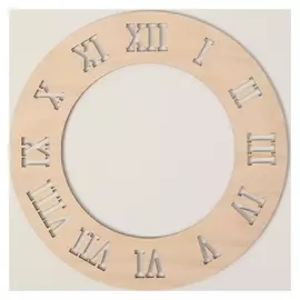 Заготовка для творчества "Круг" цельные, римские цифры