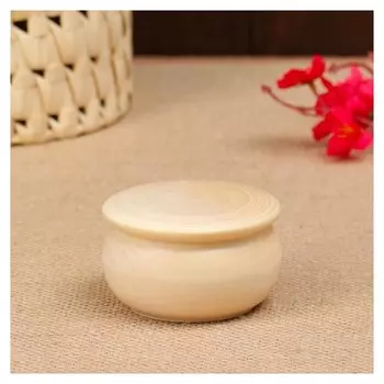 Заготовка для творчества шкатулка пузатая 5*d8,5 см