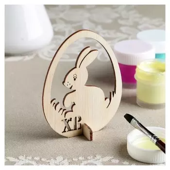 Заготовка для творчества "Яйцо. кролик" с вырезами, 9х7 см