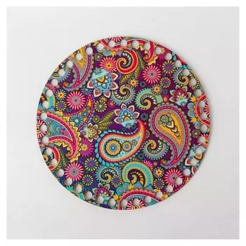 Заготовка для вязания "Круг химия цвета", донышко фанера, размер 20 см