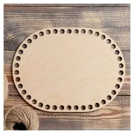 Заготовка для вязания "Овал параллельный", донышко фанера 3 мм, 24×18 см, D=10мм