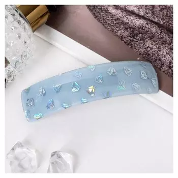 Заколка-автомат для волос "Алмазное сияние" 9*2,2 см