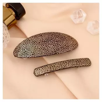 Заколка-автомат для волос "Лава" (Набор 2 шт) 9 см и 7,5 см