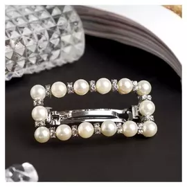 Заколка-автомат для волос "Лоранс" 6 см, прямоугольник