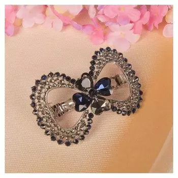 Заколка-автомат для волос "Пиано" бантик