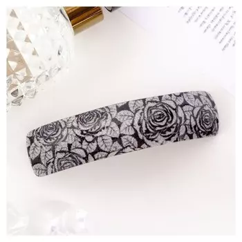 Заколка-автомат для волос "Серебряная ночь"