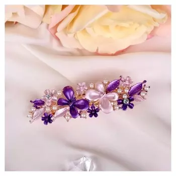 Заколка-автомат для волос "Вальс бабочек"