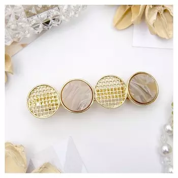 Заколка-автомат "Геометрия" четыре круга