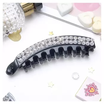 Заколка для волос Классик 12,5 см, цвет чёрный