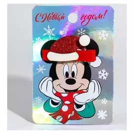 Заколка для волос новогодняя "Колпачок"