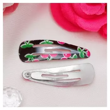 Заколки для волос "Цветик" вишенка (Набор 12 шт.)