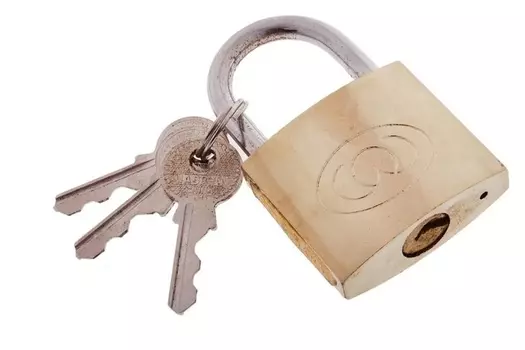 Замок навесной, 36х60 мм, 3 ключа