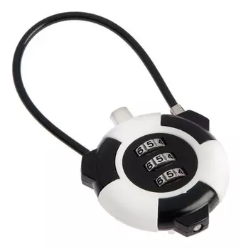 Замок навесной кодовый, цвет черный