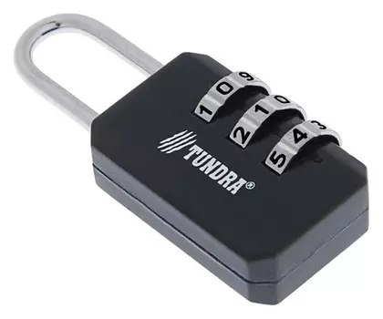 Замок навесной кодовый Tundra Zk003, черный