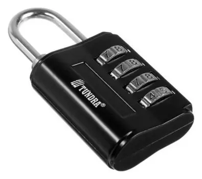 Замок навесной кодовый Tundra, Zk013, черный