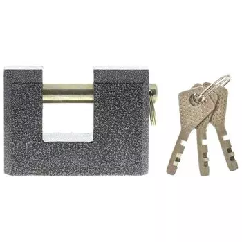 Замок навесной, ширина 90 мм, чугун, дужка D-13 мм, финский, 3 ключа