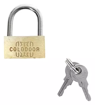 Замок навесной, тип 1, 26х35 мм, 2 ключа