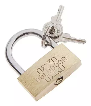 Замок навесной, тип 1, 33х40 мм, 2 ключа