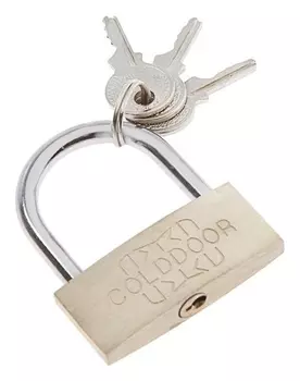 Замок навесной, тип 1, 41х48 мм, 3 ключа