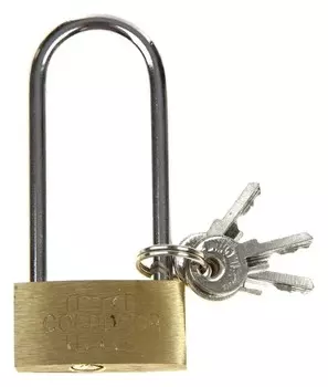 Замок навесной, тип 1, 42х90 мм, 3 ключа