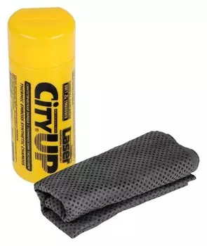 Замша протирочная Cityup, са-226, 40 х 32 см, перфорированная, в тубусе