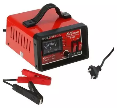 Зарядное устройство для автомобильного аккумулятора AVS Bt-6025, 10 A, 6/12 В