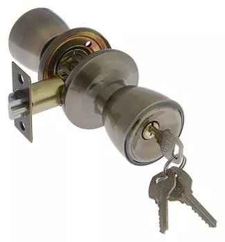 Защелка 1203, с ключом, цвет бронза