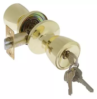 Защелка 1203, с ключом, цвет золото