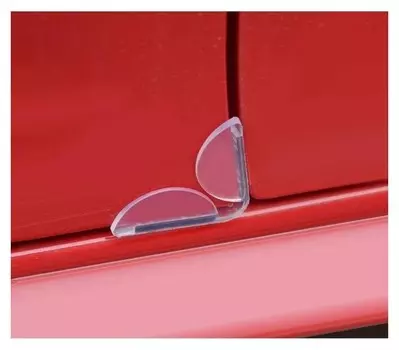 Защитная накладка на дверь, 8.5х1 см, прозрачная, набор 4 шт