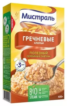 Завтрак хлопья мистраль гречневые, 400г