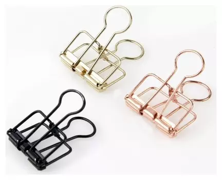 Зажим для бумаг Attache Selection 19 мм, цветные, 6шт/уп, пласт.упак