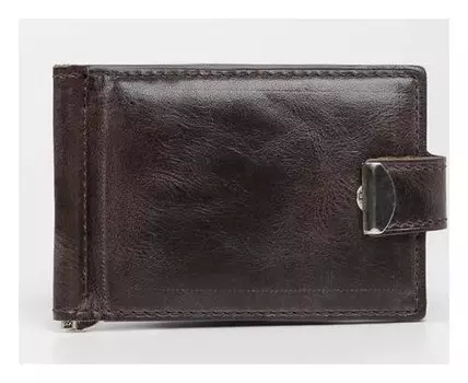 Зажим для купюр, цвет коричневый