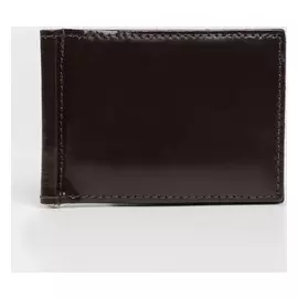 Зажим для купюр, с металл держателем, шик, коричневый