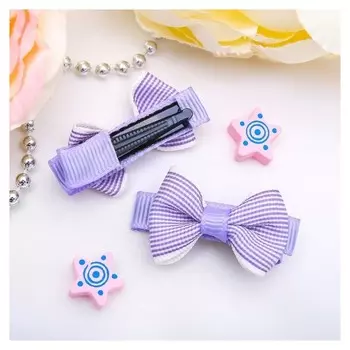 Зажим для волос "Бантик" 4 см полоска