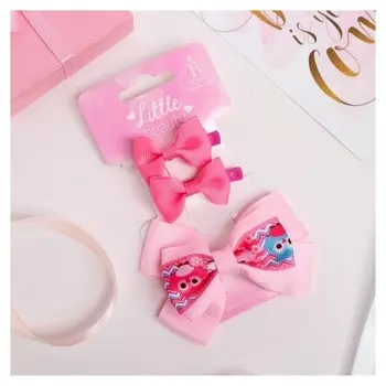 Зажим для волос "Совушки"