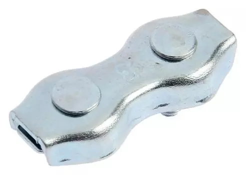 Зажим троса Duplex тундра Krep 3 мм, цинк, 2 шт.