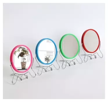 Зеркало складное-подвесное, двустороннее, с увеличением, D зеркальной поверхности 9 см