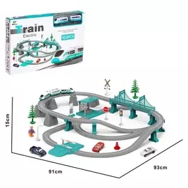 Железная дорога «Экспресс», работает от батареек, 103 элемента