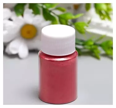 Жемчужный пигмент для творчества "Красный перламутровый" 10 гр Ht8415 5,8х3,2х3,2 см