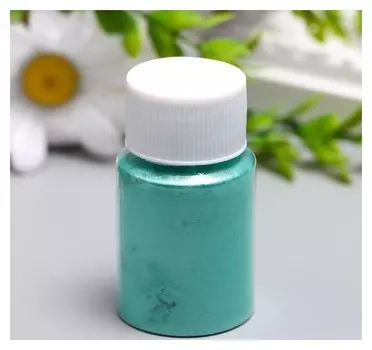 Жемчужный пигмент для творчества "Зеленовато-голубой" 10 гр Ht84629 5,8х3,2х3,2 см