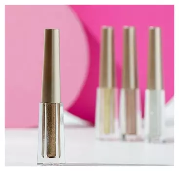 Жидкие глиттерные тени для век, оттенок бронзовый