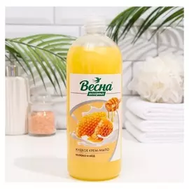 Жидкое крем-мыло весна молоко и мед