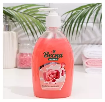 Жидкое крем-мыло весна, роза