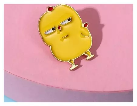 Значок "Цыпа", цвет жёлтый в золоте