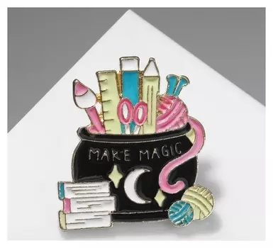 Значок "Рукоделие", цветной в золоте