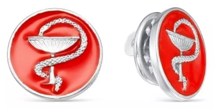 Значок "Змея в геральдике"