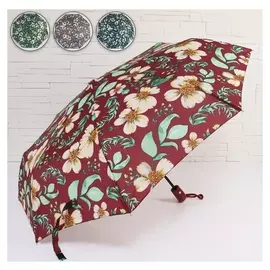 Зонт автоматический «Bella», ветроустойчивый, 3 сложения, 8 спиц, R = 48 см