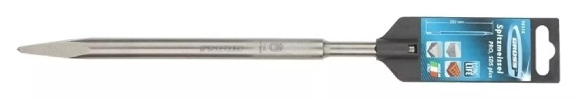 Зубило пикообразное 250 мм, Pro, SDS Plus